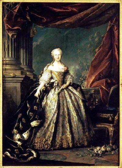 Louis Tocque Portrait of Maria Teresa of Spain as the Dauphine of France Germany oil painting art